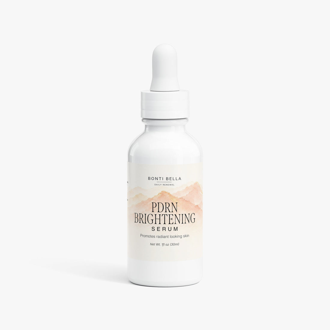 Bonti Bella PDRN Brightening Serum bottle on white background