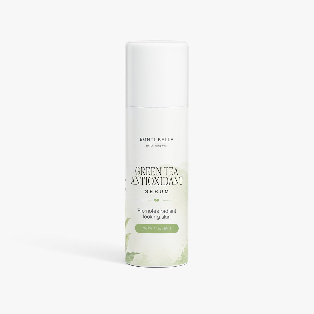 Bonti Bella Green Tea Antioxidant Serum bottle on white background