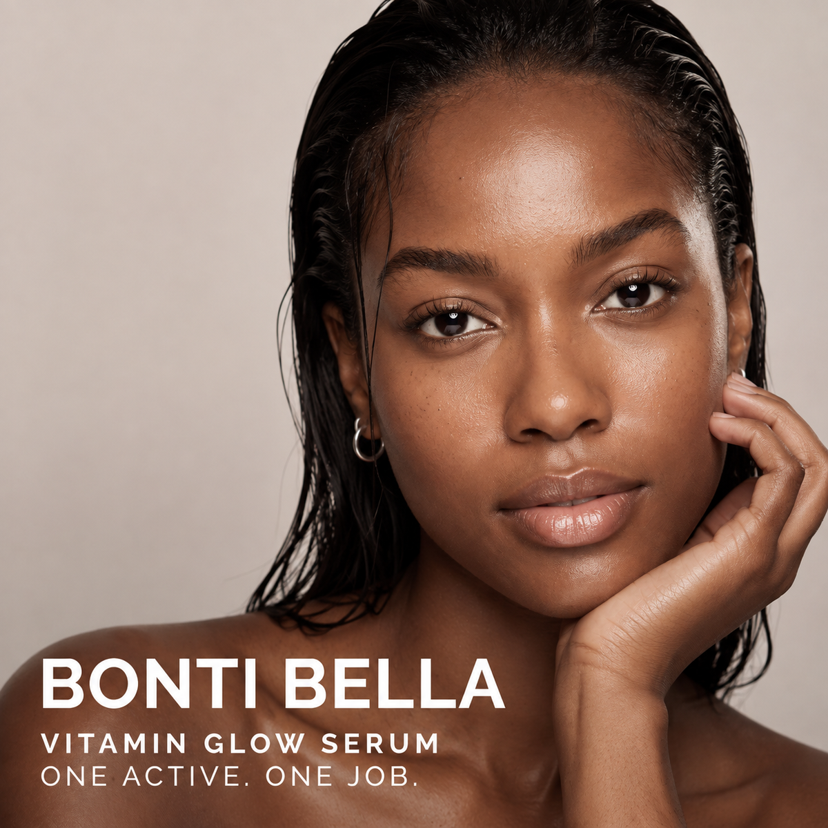 Bonti Bella Vitamin Glow Serum campaign portrait