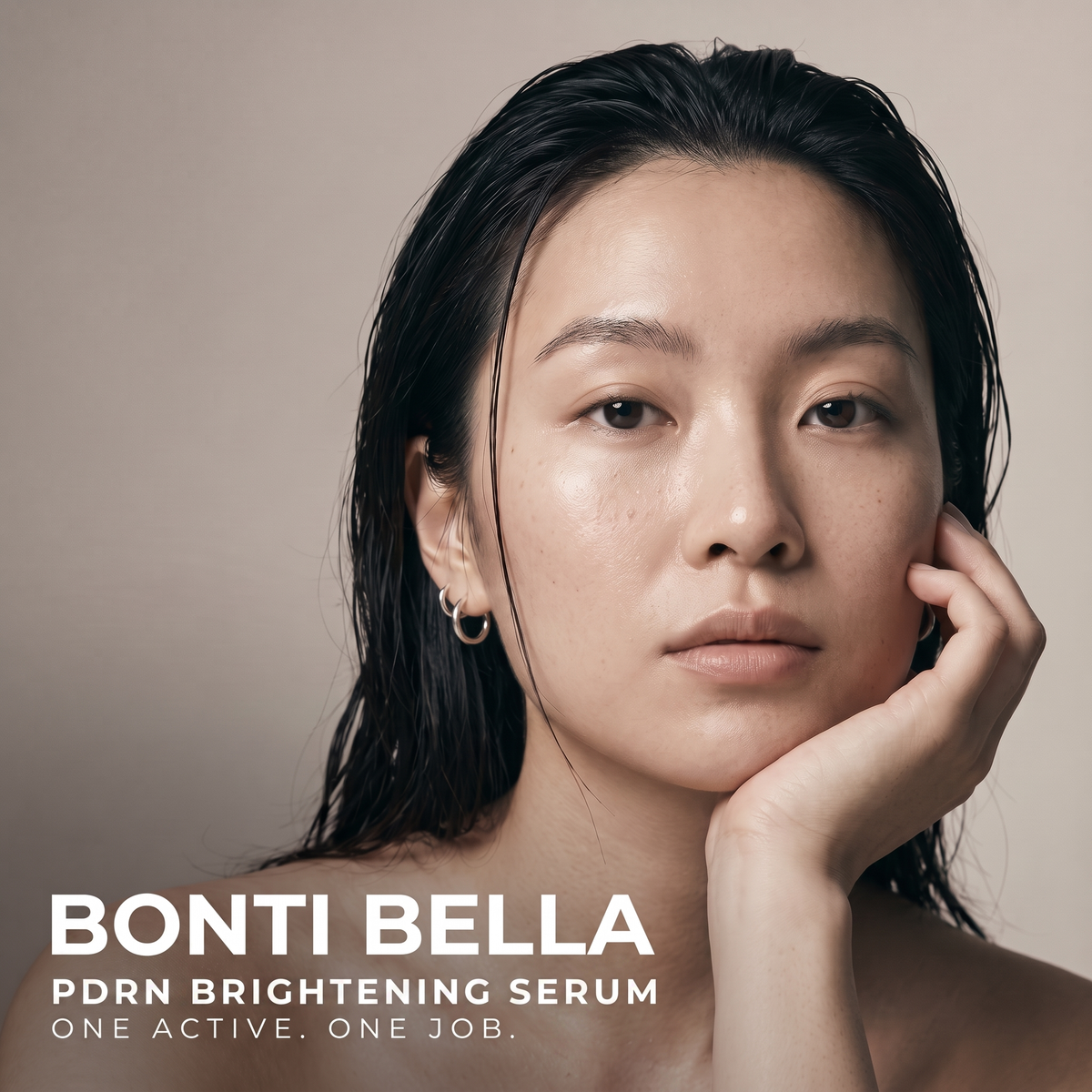 Bonti Bella PDRN Brightening Serum campaign portrait